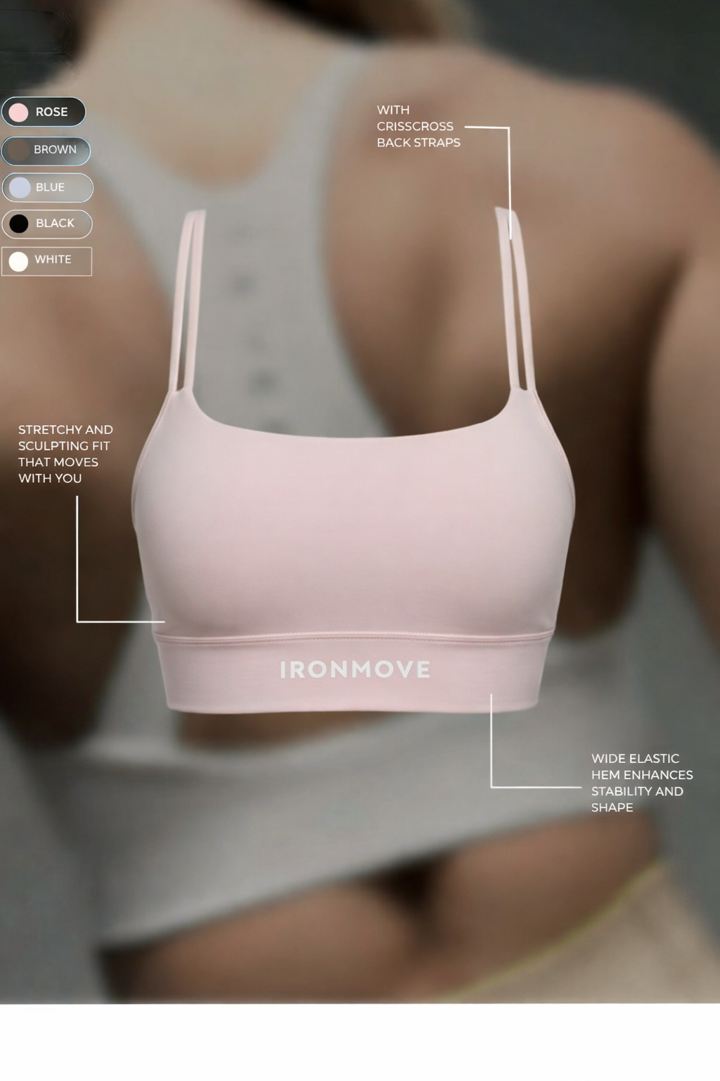 🌸 Iron Move Strappy Pink Set